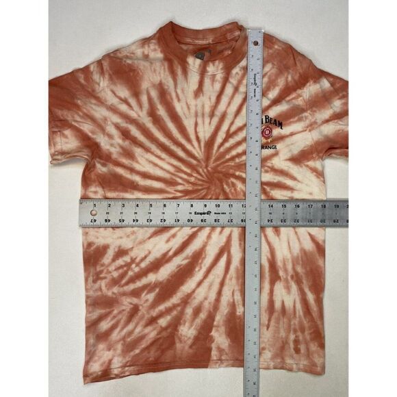Jim Bean Orange Graphic T-shirt Women Small Orange Tie Dye Short Sleeve - Picture 5 of 5